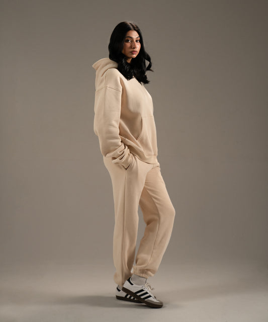 OVERSIZED SWEATSUIT - BUTTERCREAM
