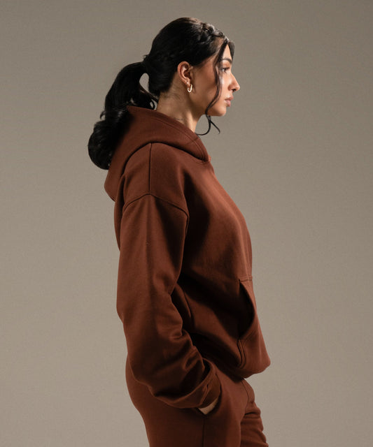 OVERSIZED HOODIE - COCOA