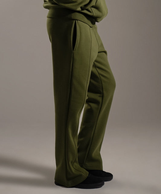 WIDE LEG SWEATPANTS - OLIVE