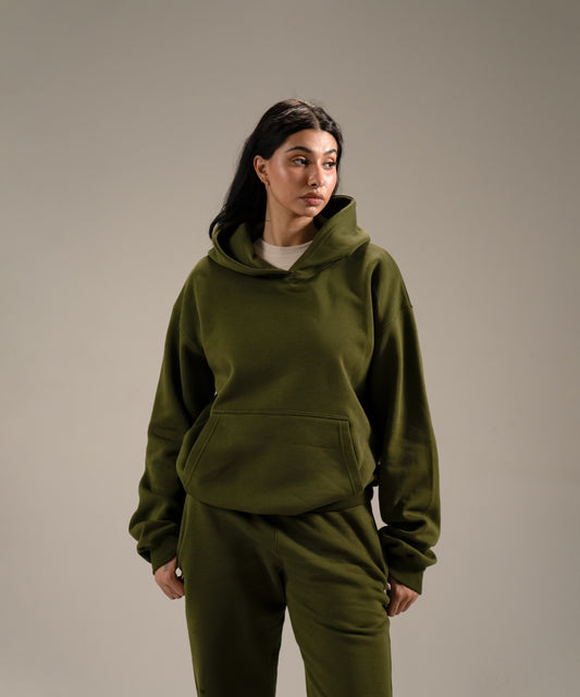 OVERSIZED HOODIE - OLIVE