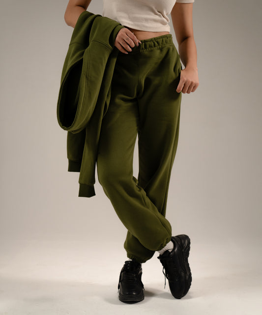 OVERSIZED SWEATSUIT - OLIVE